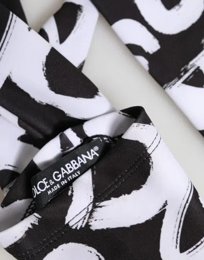 Dolce & Gabbana Logo-print Elbow-length Mittens Gloves In Multi