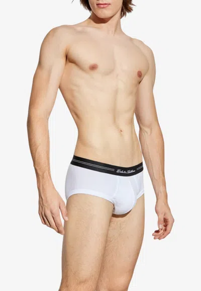 Dolce & Gabbana Logo-printed Classic Briefs In Multi
