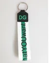 Dolce & Gabbana Logo-printed Polyester Key Case In Multi