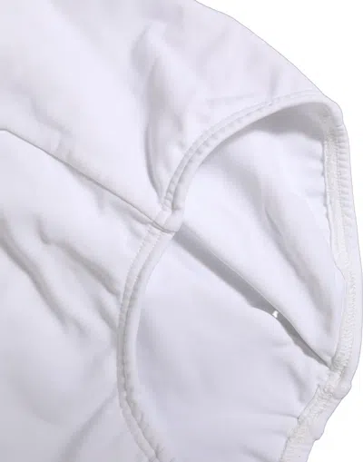 Dolce & Gabbana Logo-waistband Bodysuit In White