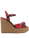Dolce & Gabbana 90mm Lolita Sandals In Rot