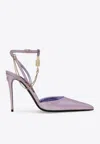Dolce & Gabbana Lollo 105 Karung Slingback Pumps In Lilac