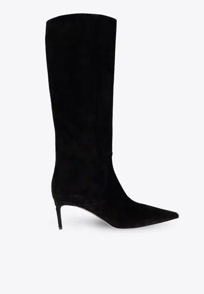 DOLCE & GABBANA LOLLO 60 KNEE-HIGH SUEDE BOOTS