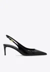 Dolce & Gabbana Nappa Slingback Dã©col In Black