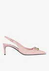 Dolce & Gabbana Pointed High-heeled Sandals In Pink