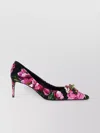 Dolce & Gabbana Bellucci 70 Crystal Embellished Floral Pumps