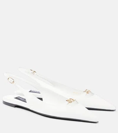 DOLCE & GABBANA LOLLO LEATHER BALLET FLATS
