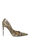 Dolce & Gabbana Printed Glossy High-heeled Shoes