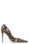 Dolce & Gabbana Printed Glossy High-heeled Shoes In Multicolor