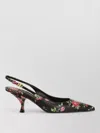 Dolce & Gabbana Women Lollo Slingback In Printed Leather In Multi