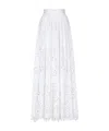 Dolce & Gabbana Long Circle Skirt With Cut-out In White