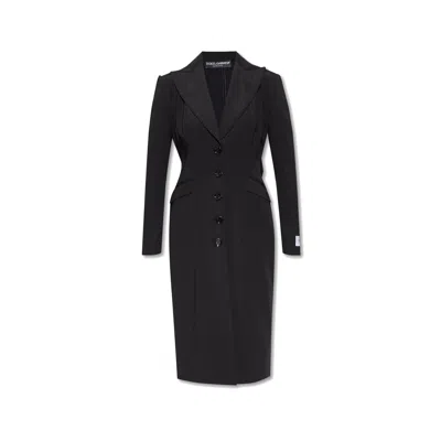 Dolce & Gabbana Long Coat Women In Black