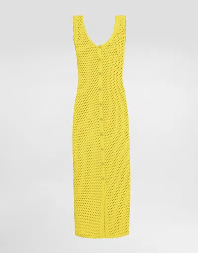 DOLCE & GABBANA LONG CROCHET DRESS