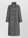 Dolce & Gabbana Double-breasted Flecked Wool-blend Jacket With Leopard Print Lining In Red