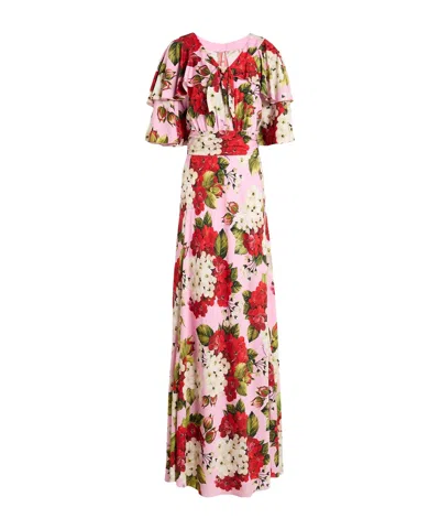 Dolce & Gabbana Long Dresses In Pink