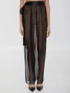 Dolce & Gabbana Black Silk Chiffon Maxi Skirt In Black