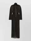 Dolce & Gabbana Long Silk Dress Polka Dot Print