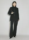 Dolce & Gabbana Women Long Single-breasted Wool Cady Jacket In Black