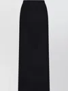 Dolce & Gabbana Long Skirt Cady Texture High-waisted Slit