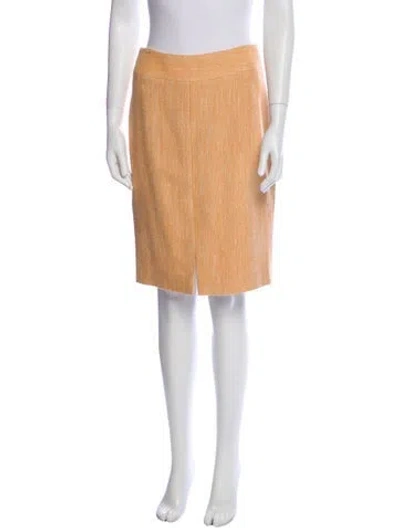 Pre-owned Dolce & Gabbana Long Skirt In Orange