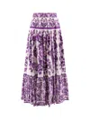 Dolce & Gabbana Maxi Skirt Dg In Purple
