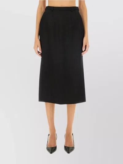 DOLCE & GABBANA LONG SKIRT WITH POCKETS AND SLIT