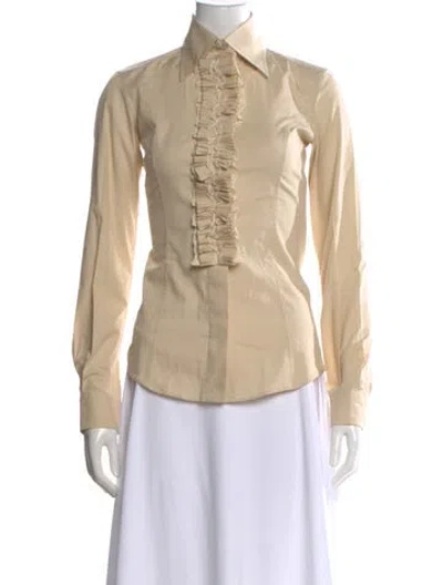 Pre-owned Dolce & Gabbana Long Sleeve Blouse In Neutral