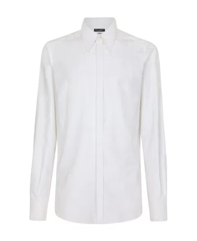 DOLCE & GABBANA DOLCE  GABBANA DG MONOGRAM JACQUARD MARTINI-FIT SHIRT