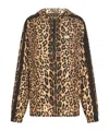 Dolce & Gabbana Leopard-print Zipped Hoodie In Nude