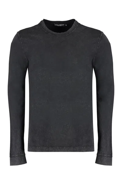 DOLCE & GABBANA DOLCE & GABBANA LONG SLEEVE COTTON T-SHIRT