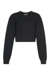 Dolce & Gabbana Long Sleeve Crew-neck Sweater In Black