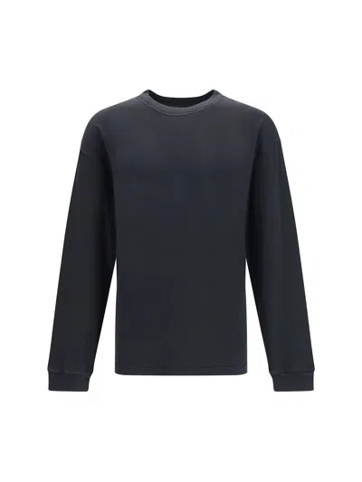 Dolce & Gabbana Long-sleeve Crew Neck Sweater In Blue