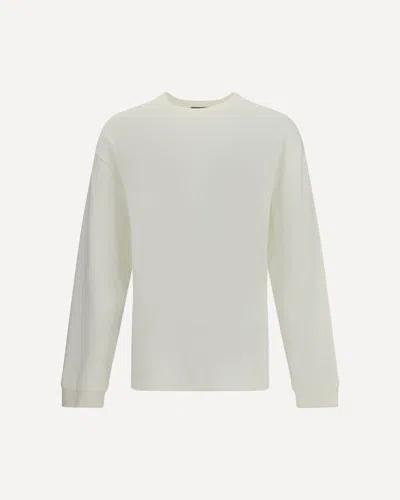 Dolce & Gabbana Long-sleeve Crew Neck Sweater In Neutral