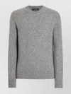 Dolce & Gabbana Sweater With Round Neck In Wool Blend In Gray