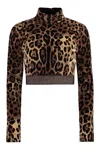 DOLCE & GABBANA DOLCE & GABBANA LONG SLEEVE CROP TOP