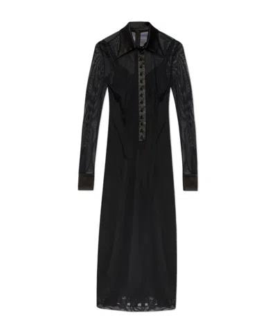Dolce & Gabbana Long Sleeve Dress In Black