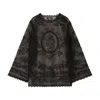Dolce & Gabbana Crinoline A-line Dress With Inlay Embellishment In Black
