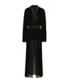 Dolce & Gabbana Kleid Aus Chiffon In Black