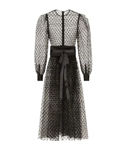 Dolce & Gabbana Long Sleeve Dress In Black