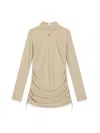 Dolce & Gabbana Long Sleeve Dress In Gold
