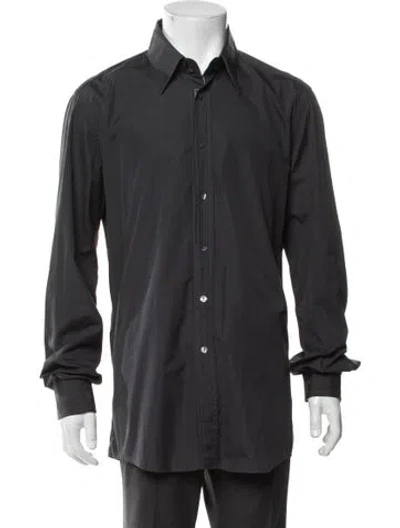 Pre-owned Dolce & Gabbana Long Sleeve Dress Shirt In Black