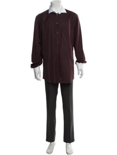 Pre-owned Dolce & Gabbana Long Sleeve Dress Shirt In Brown