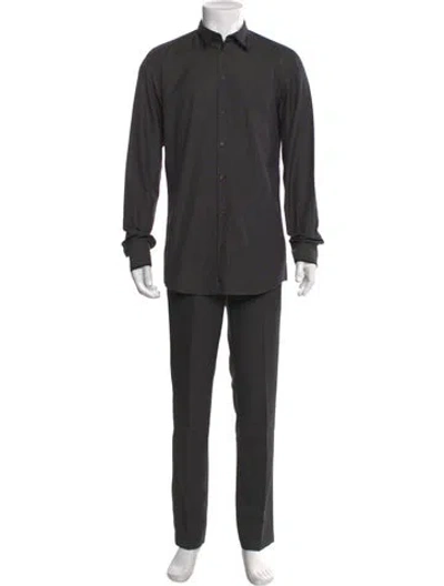 Pre-owned Dolce & Gabbana Long Sleeve Dress Shirt In Gray