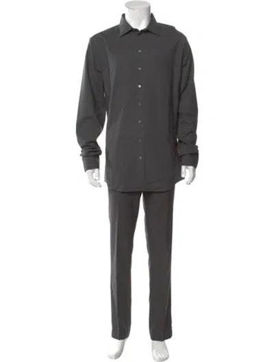Pre-owned Dolce & Gabbana Long Sleeve Dress Shirt In Gray