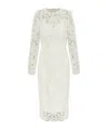 Dolce & Gabbana Floral-lace Midi Dress In White
