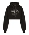 Dolce & Gabbana Logo-print Cotton-blend Hoodie In Black