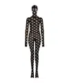 Dolce & Gabbana Logo Printed Jersey Jumpsuit In Black