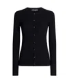 Dolce & Gabbana Long Sleeve Knitted Cardigan In Black
