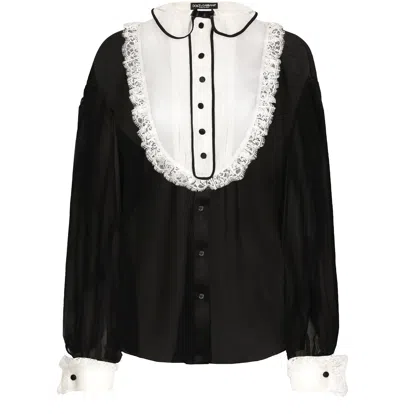 Dolce & Gabbana Long Sleeve Shirt In ブラック
