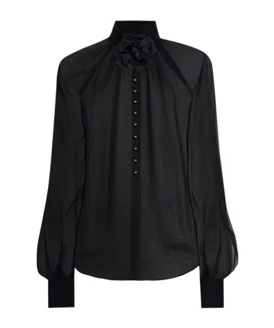Dolce & Gabbana Long Sleeve Shirt In Black